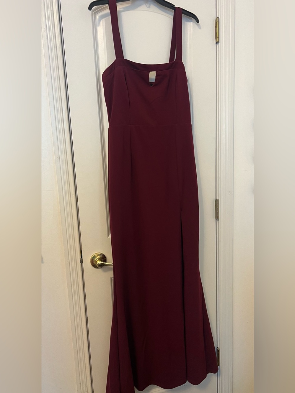 Lulus Charming Composure Burgundy Sleeveless Cutout Maxi Dress